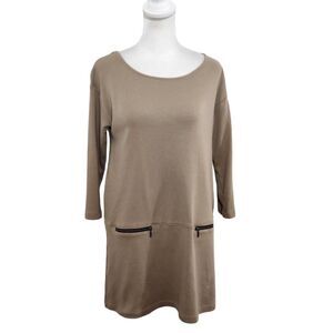 Soft Surroundings Light Brown Knit Tunic Size XS Light Brown Tunic